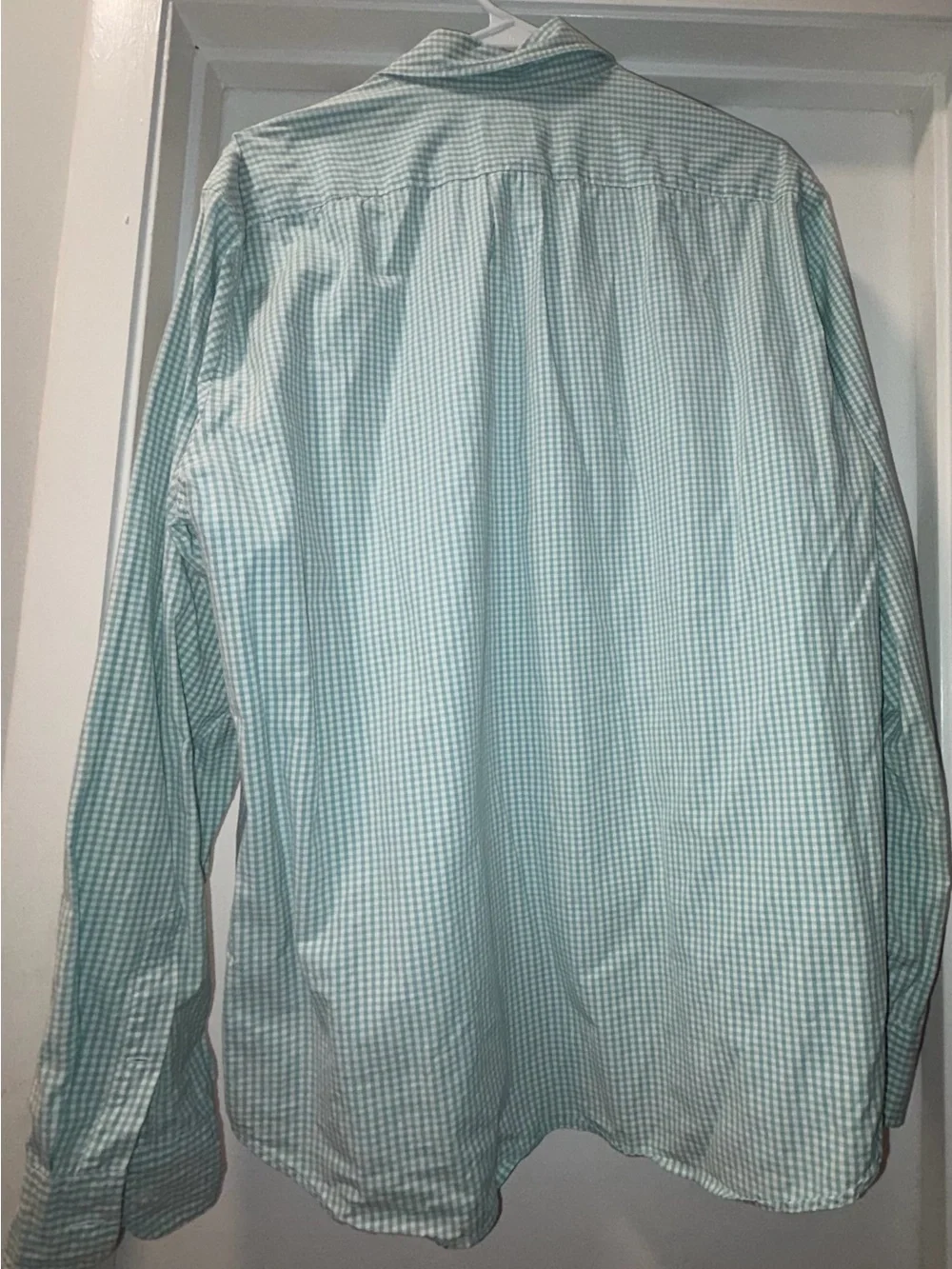 J. Crew Men’s Light Mint Gingham Button-Up Shirt